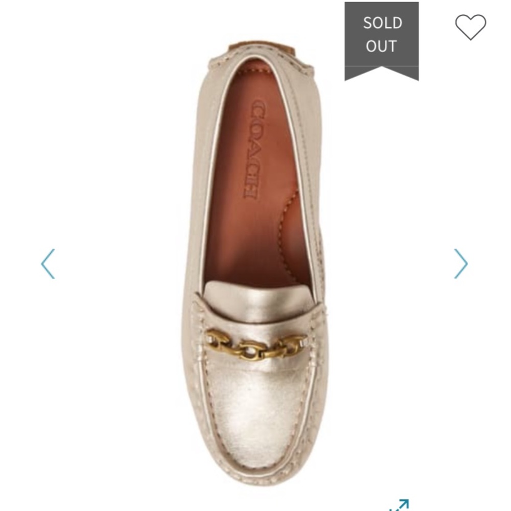 Coach Crosby Driver Loafers (Champagne)